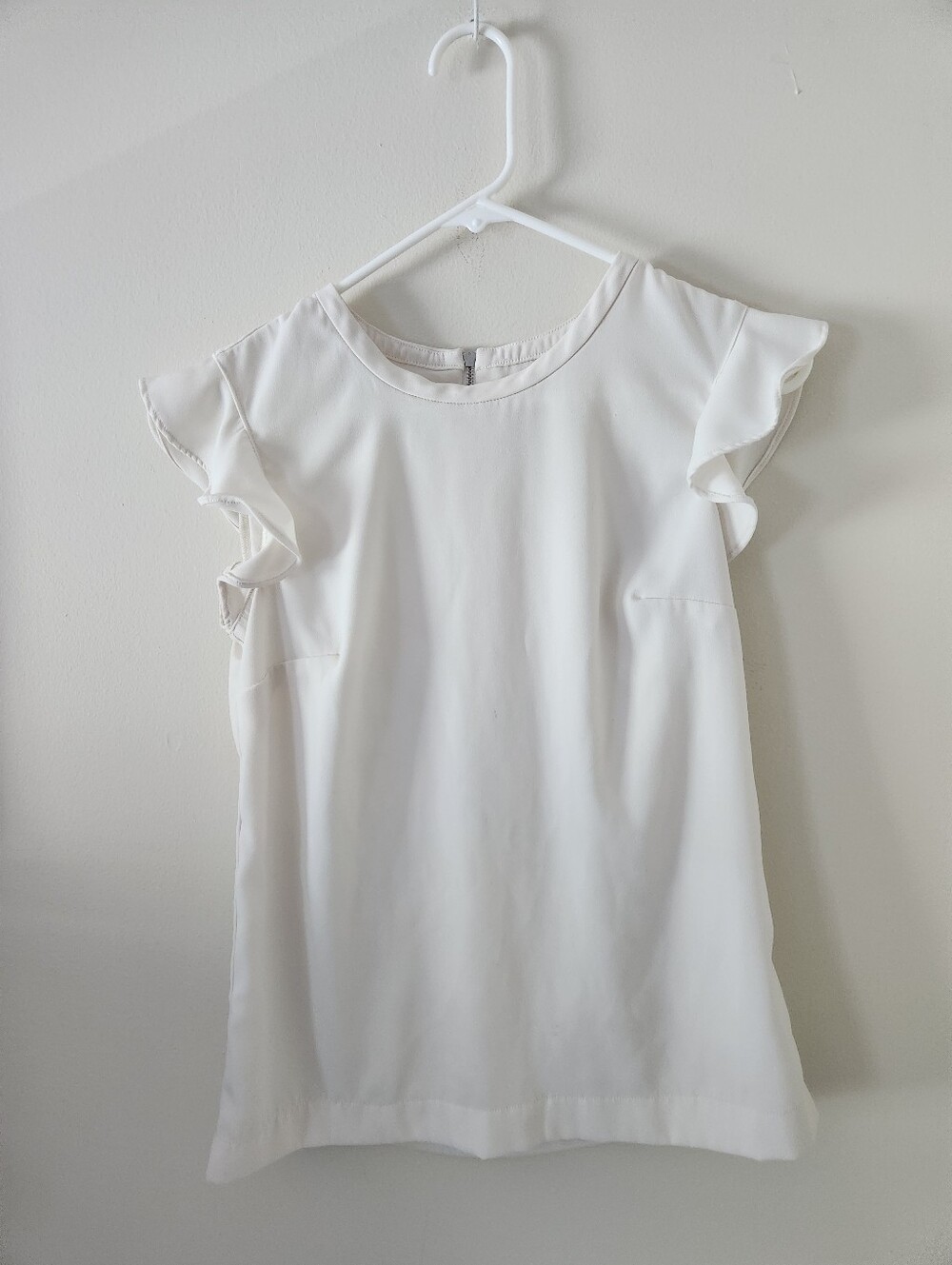J Crew Ruffled Sleeve Top - Picture 2 of 6